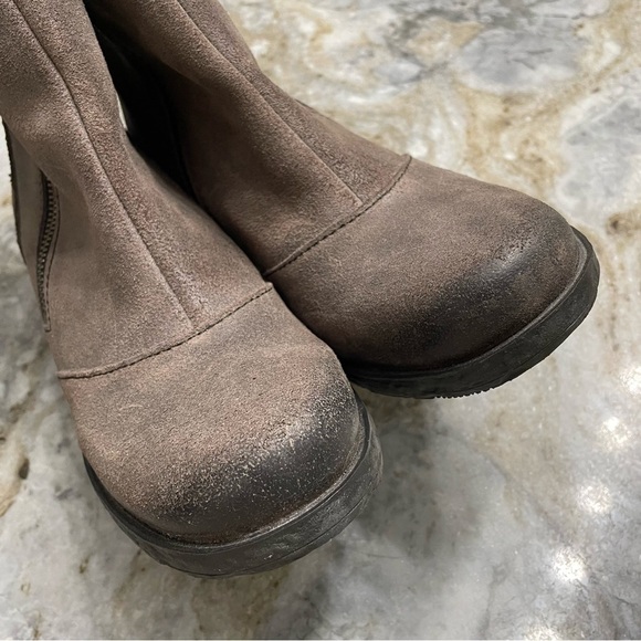 Born Salazar Tassel Distressed Leather Western Ankle Boots Women’s 9.5 - Picture 6 of 10